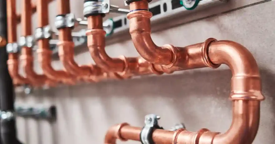 Copper Piping by Plumber