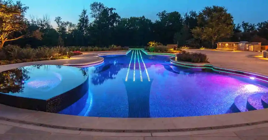 Pool Shaped Like Guitar