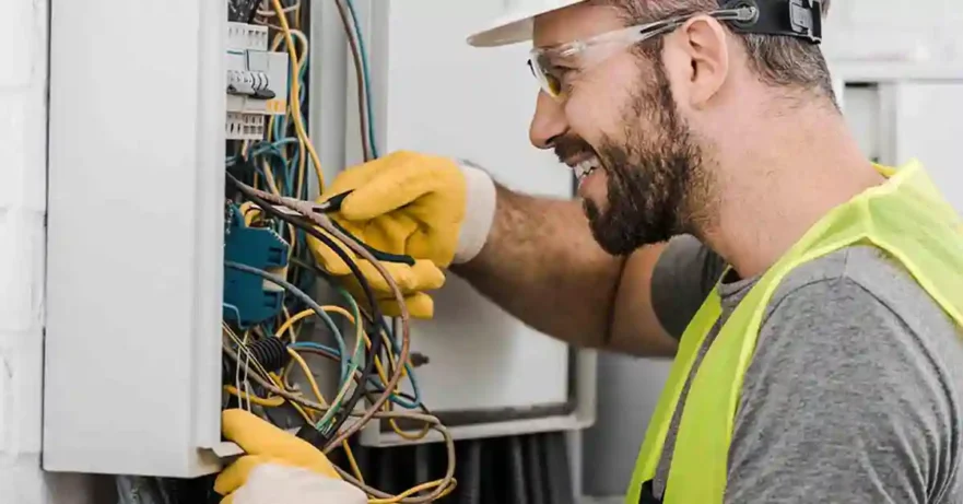 Electrician Clipping Wires