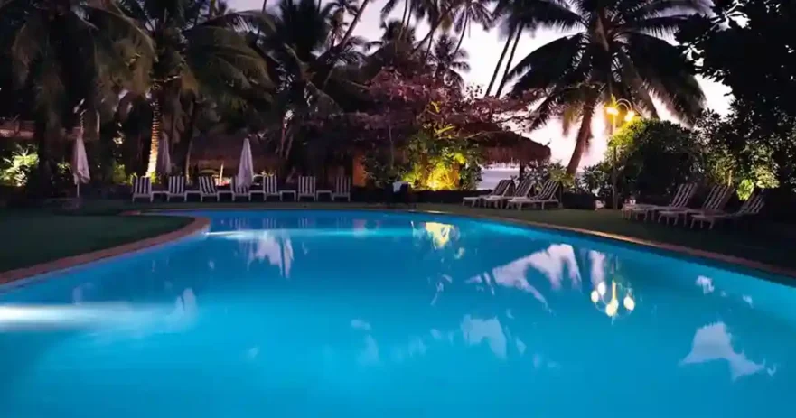 Pool With Palm Trees