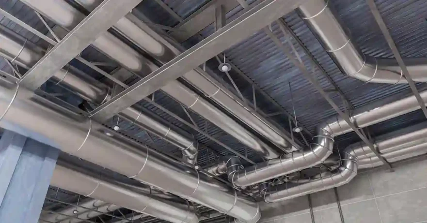 Building Ceiling Duct Work