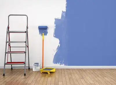 Painting walls while learning How to Get Painting Contracts